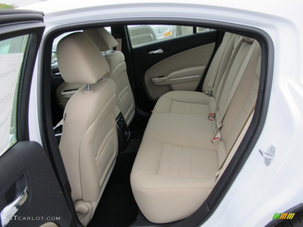 2012 Charger SE - Bright White / Black/Light Frost Beige photo #7