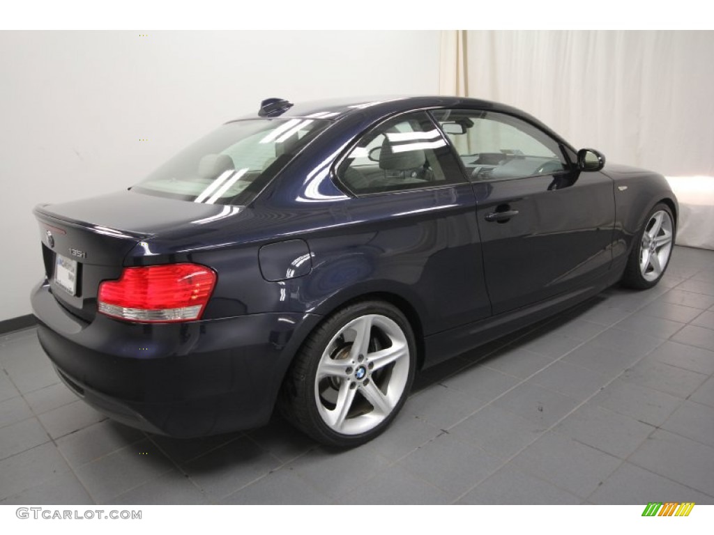 2008 1 Series 135i Coupe - Monaco Blue Metallic / Taupe photo #12