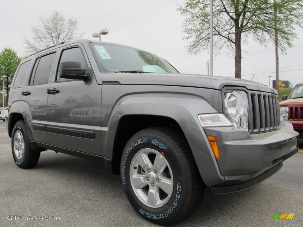 2012 Liberty Sport - Mineral Gray Metallic / Dark Slate Gray photo #4