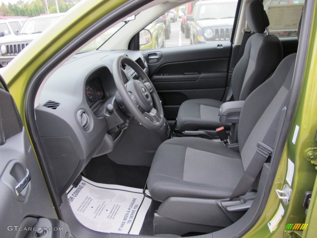 Dark Slate Gray Interior 2012 Jeep Compass Sport Photo #62725249