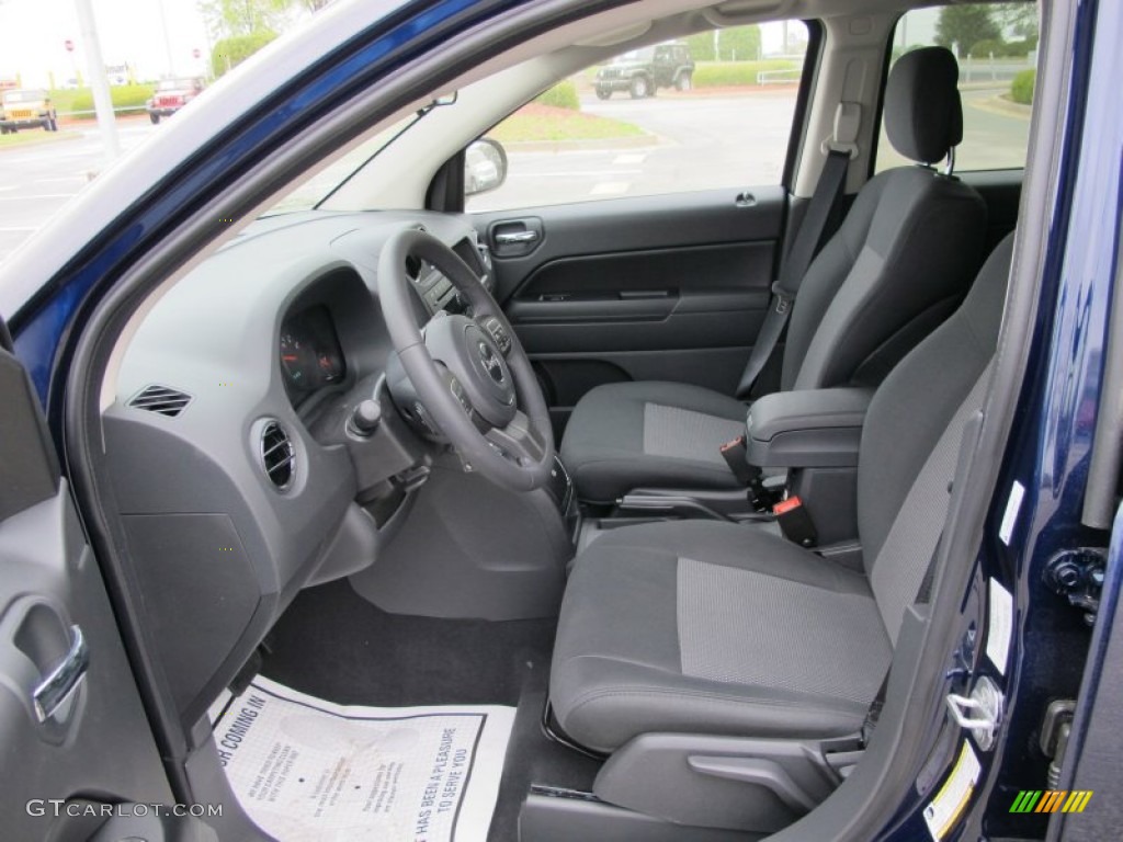 Dark Slate Gray Interior 2012 Jeep Compass Latitude Photo #62725360