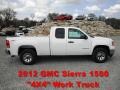 2012 Summit White GMC Sierra 1500 Extended Cab 4x4  photo #1