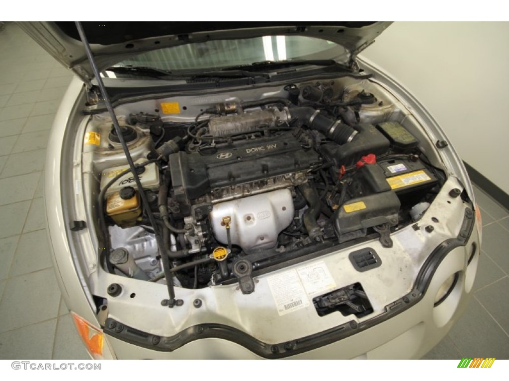 2001 Tiburon  - Super Silver / Black/Gray photo #30