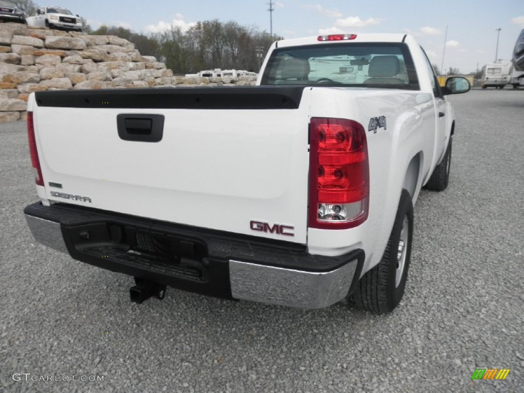 2012 Sierra 1500 Regular Cab 4x4 - Summit White / Dark Titanium photo #11