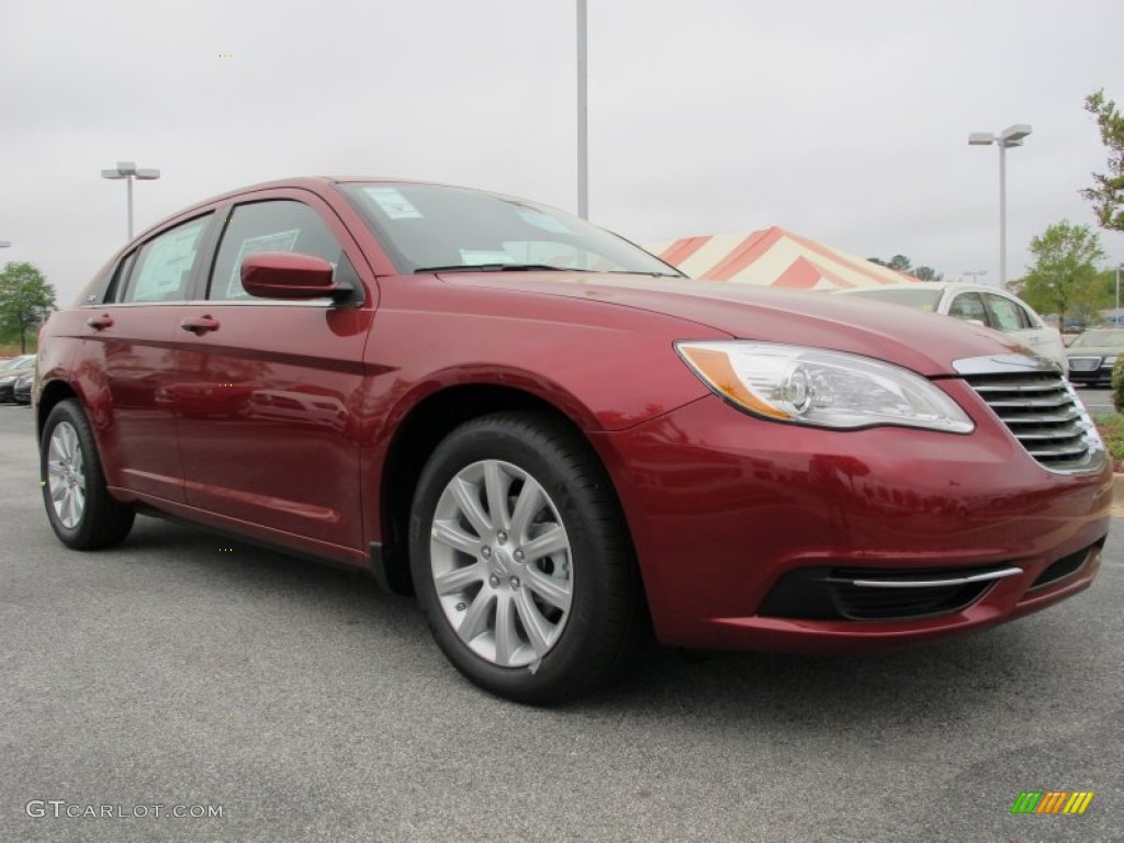 Deep Cherry Red Crystal Pearl Coat 2012 Chrysler 200 Touring Sedan Exterior Photo #62725996