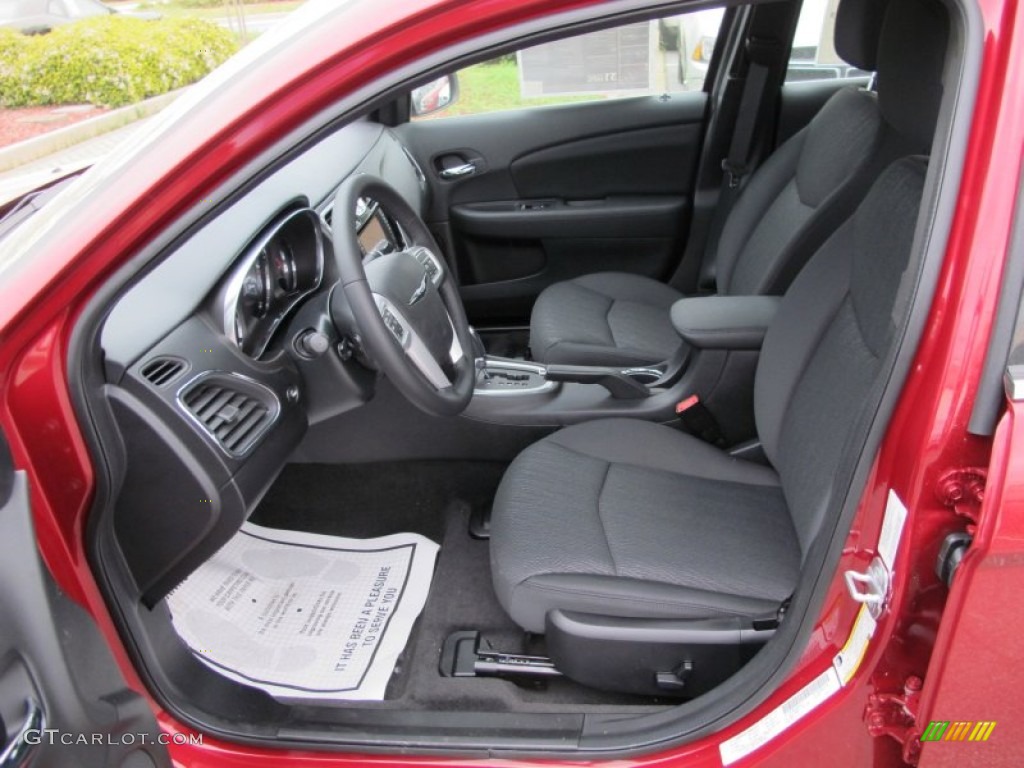 Black Interior 2012 Chrysler 200 Touring Sedan Photo #62726014