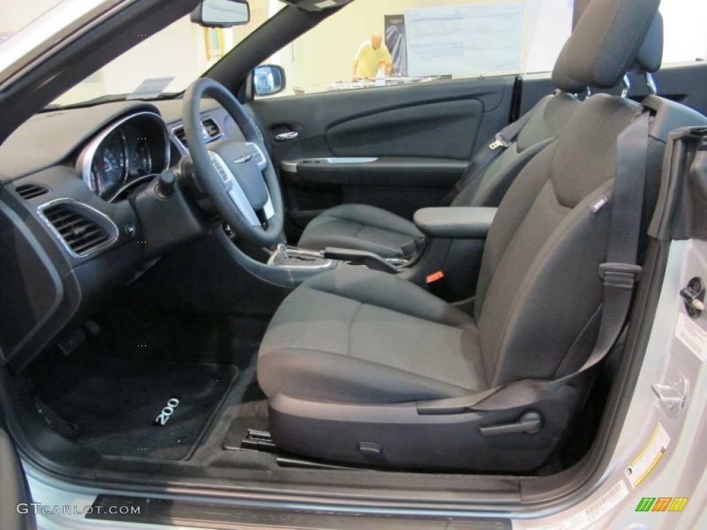 Black Interior 2012 Chrysler 200 Touring Convertible Photo #62726122