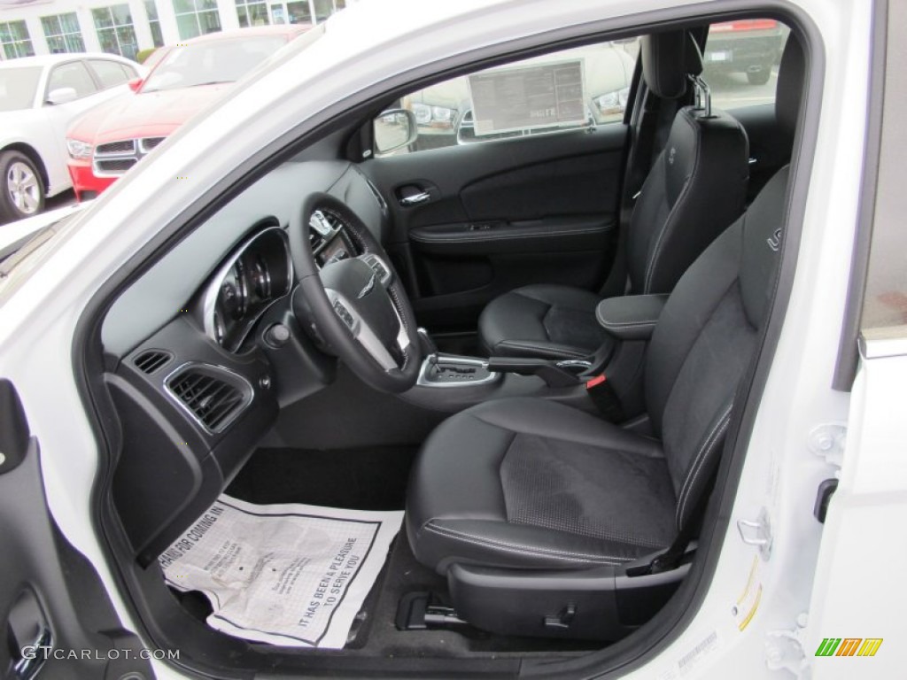 Black Interior 2012 Chrysler 200 S Sedan Photo #62726233