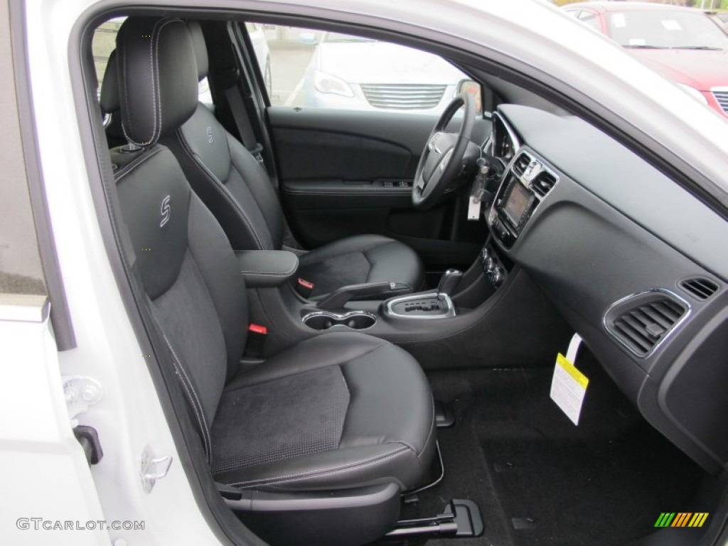 Black Interior 2012 Chrysler 200 S Sedan Photo #62726257