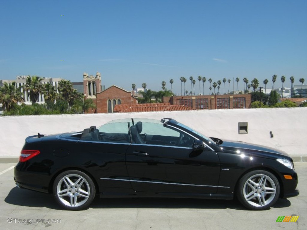 Black 2012 Mercedes-Benz E 550 Cabriolet Exterior Photo #62726572