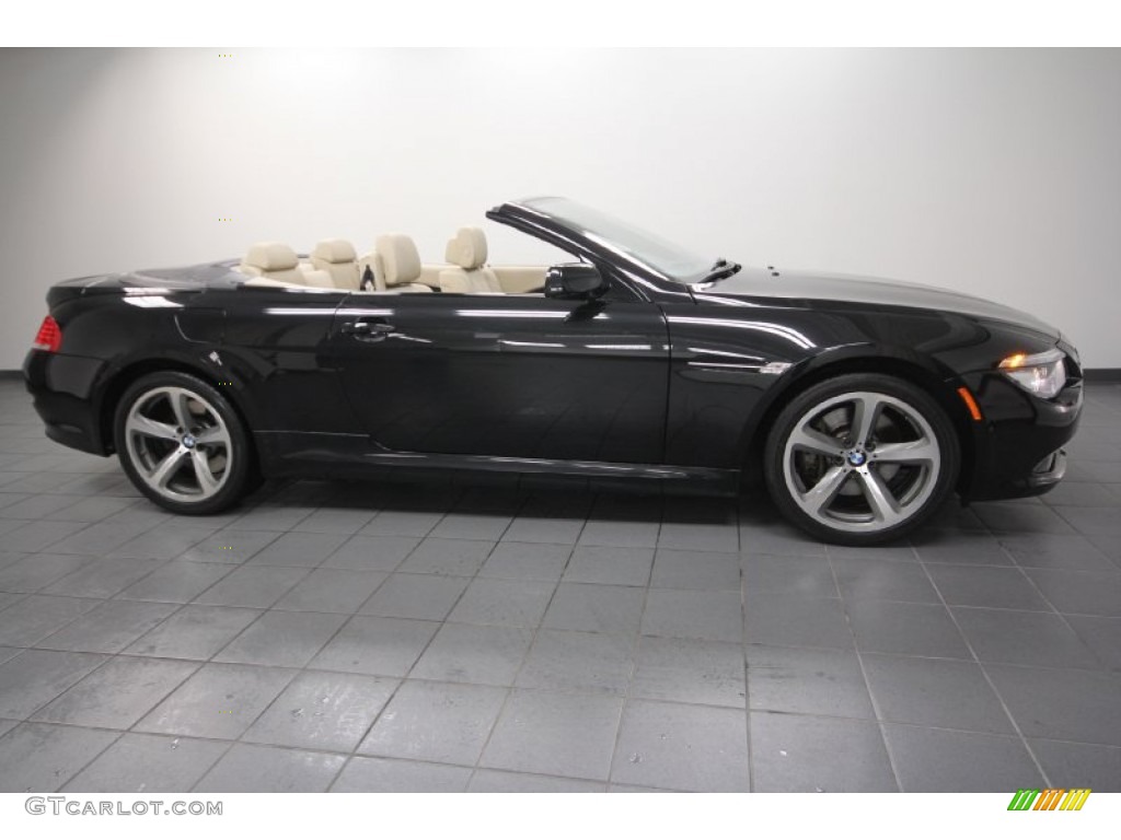 Black Sapphire Metallic 2009 BMW 6 Series 650i Convertible Exterior Photo #62728495