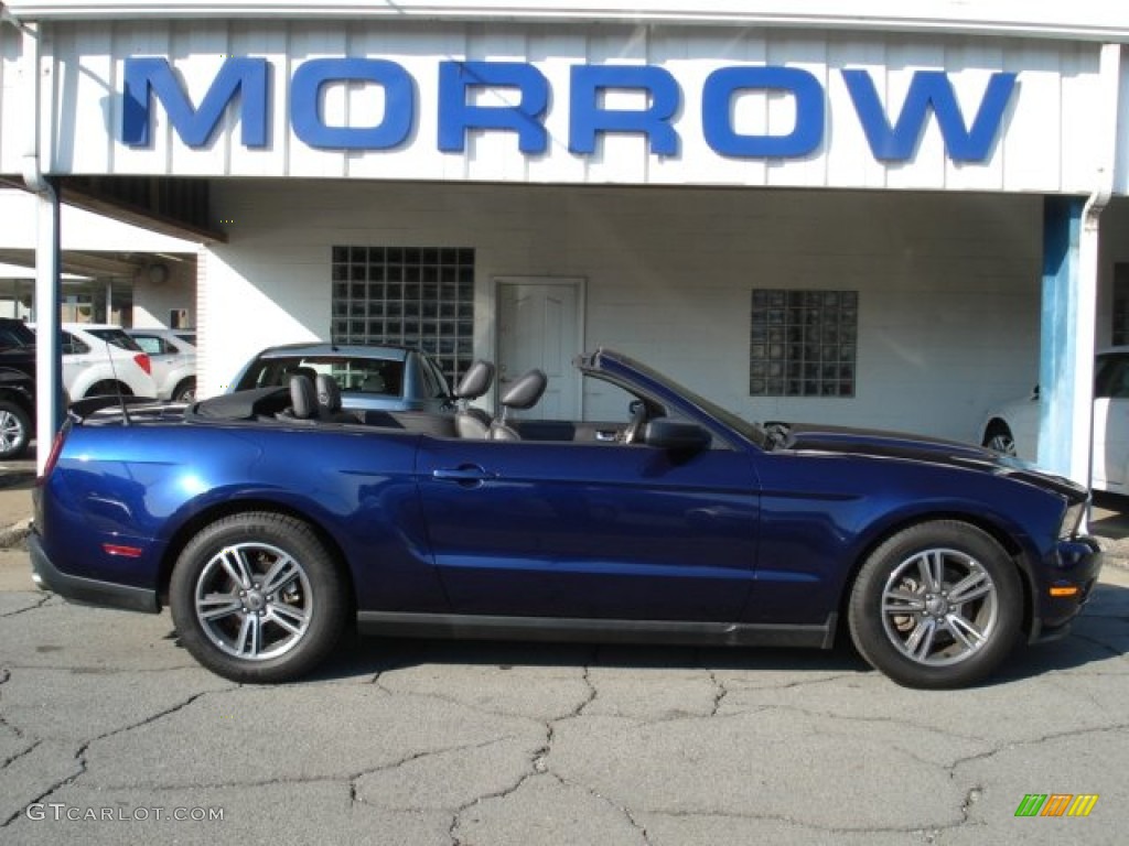 2012 Mustang V6 Premium Convertible - Kona Blue Metallic / Charcoal Black photo #1