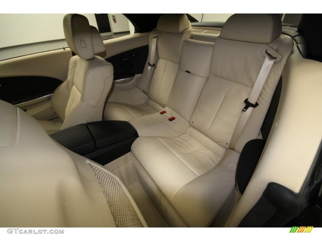 Cream Beige Dakota Leather Interior 2009 BMW 6 Series 650i Convertible Photo #62728584