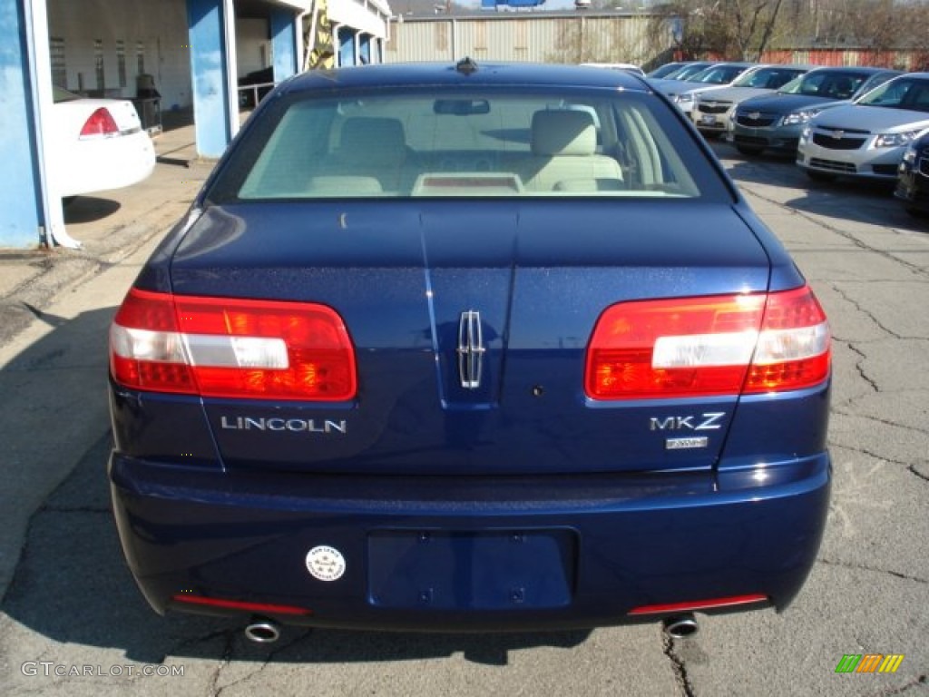 2007 MKZ AWD Sedan - Dark Blue Pearl Metallic / Sand photo #7