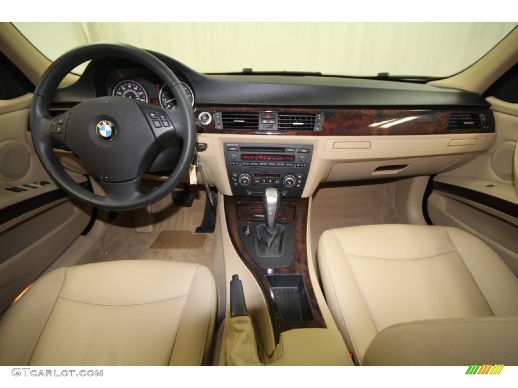 2008 BMW 3 Series 328i Sedan Beige Dashboard Photo #62729275