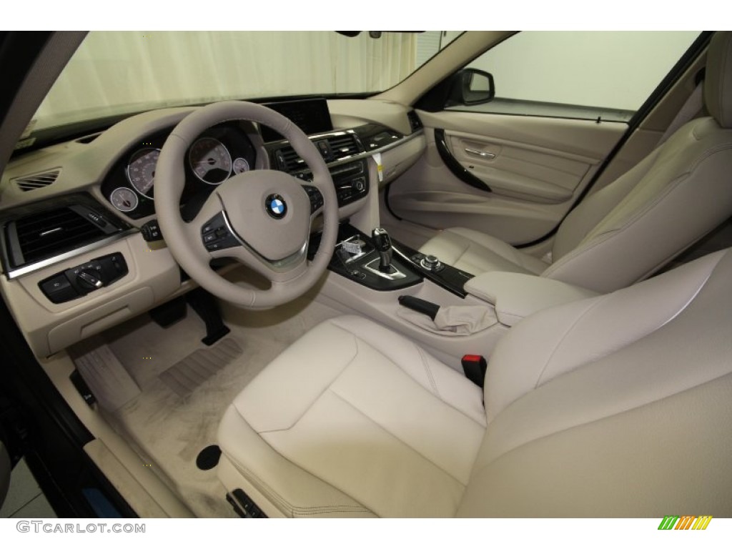 Oyster/Dark Oyster Interior 2012 BMW 3 Series 328i Sedan Photo #62730228