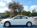 2012 White Platinum Tri-Coat Ford Fusion Hybrid  photo #2