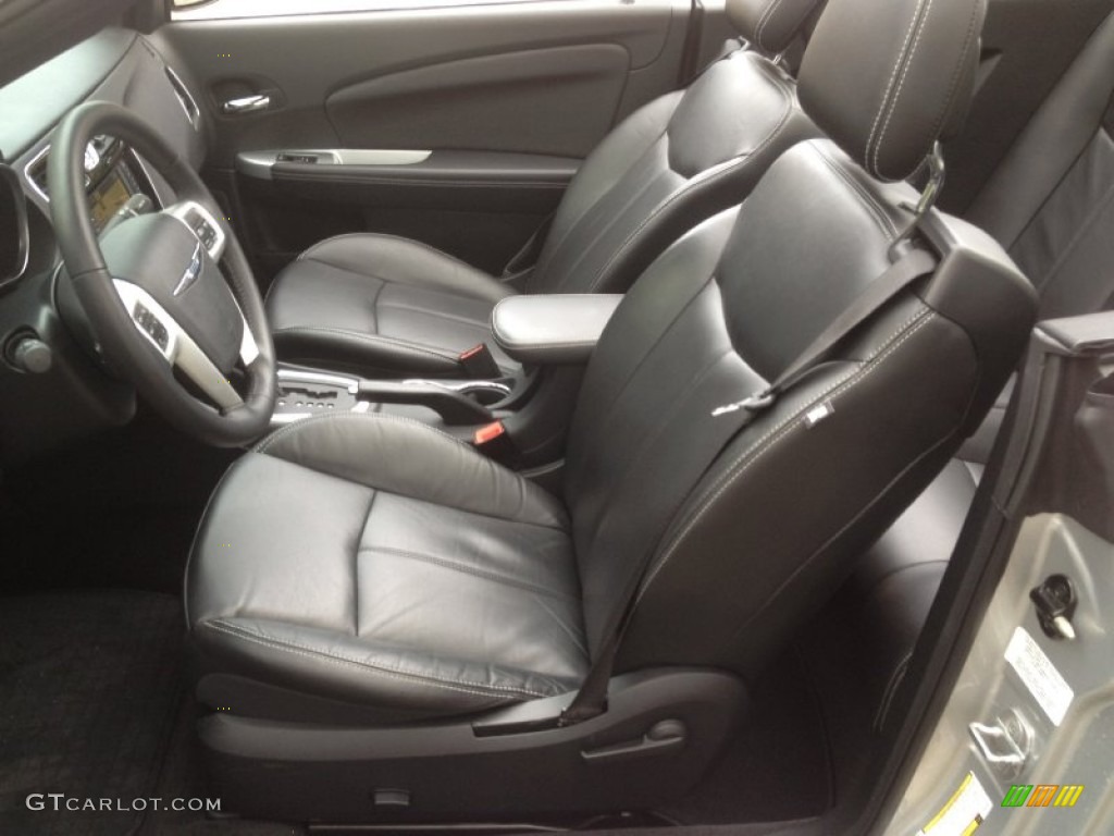 Black Interior 2011 Chrysler 200 Limited Convertible Photo #62730841