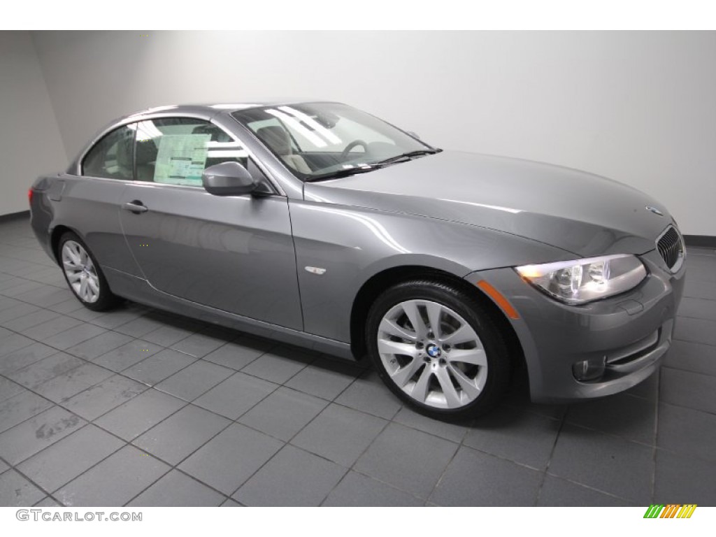 2012 3 Series 328i Convertible - Space Grey Metallic / Oyster/Black photo #7