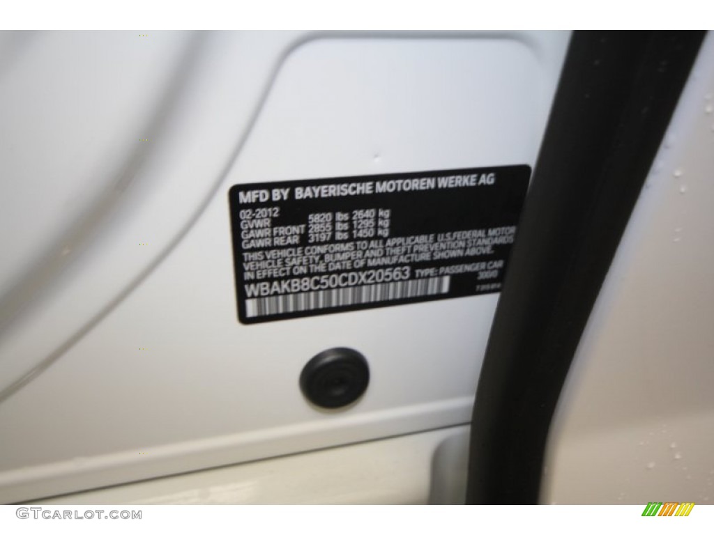 2012 7 Series 750Li Sedan - Alpine White / Black photo #10