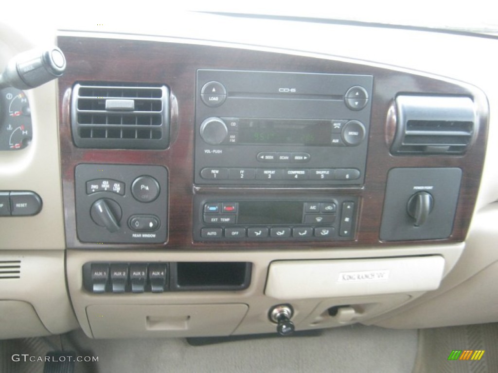 2005 F350 Super Duty King Ranch Crew Cab 4x4 - Dark Green Satin Metallic / Castano Leather photo #4