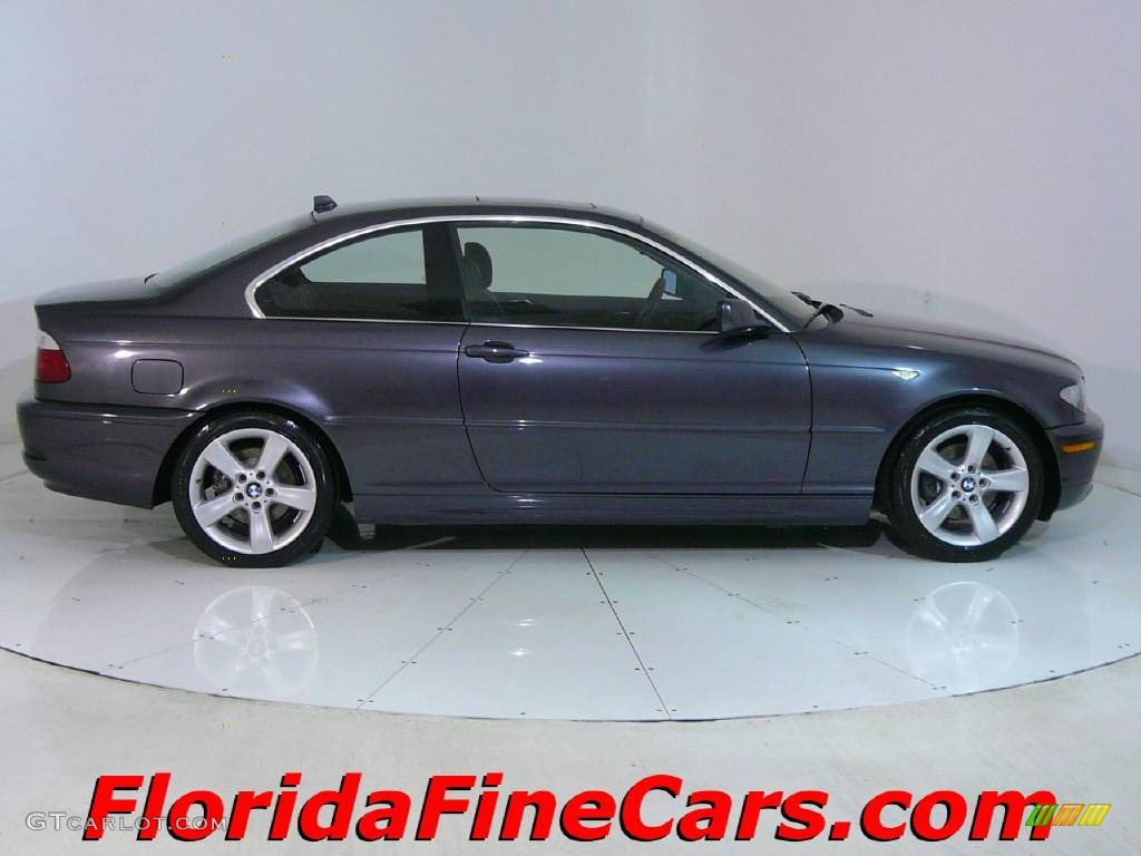 2005 3 Series 325i Coupe - Steel Blue Metallic / Black photo #4