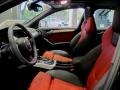 2012 Audi S4 Black/Magma Red Interior Front Seat Photo