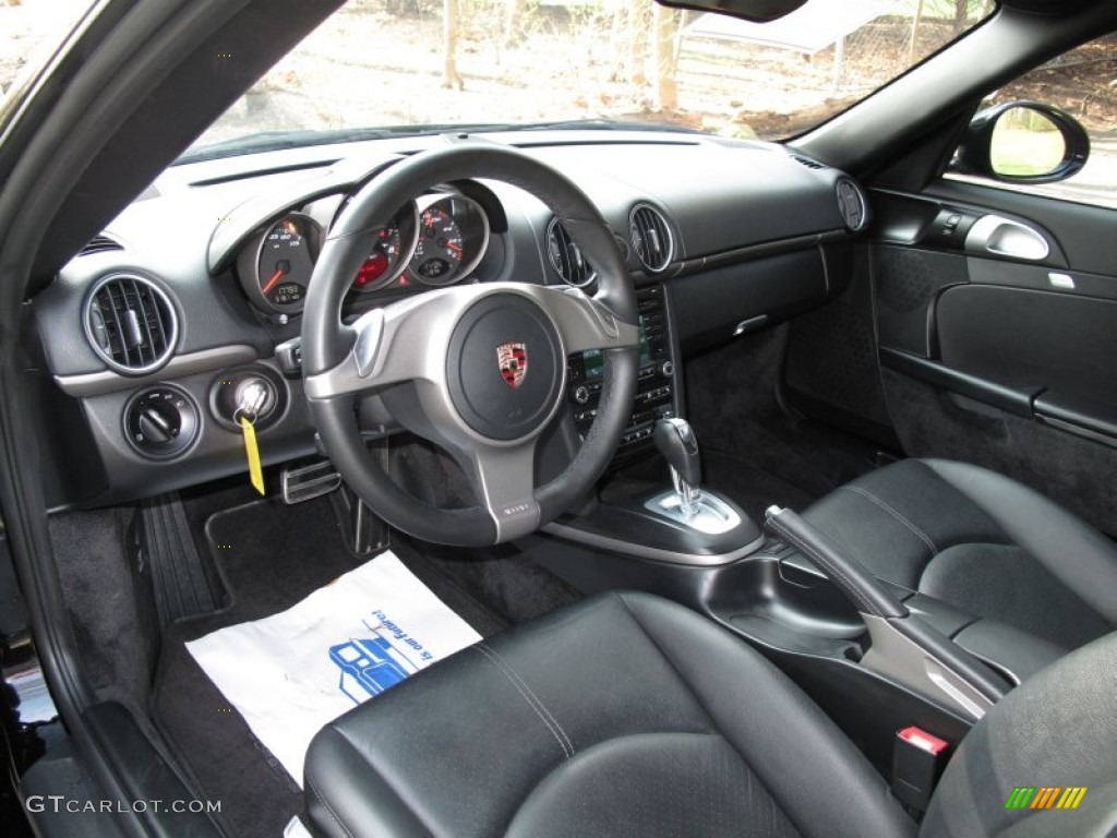 Black Interior 2009 Porsche Cayman Standard Cayman Model Photo #62733847