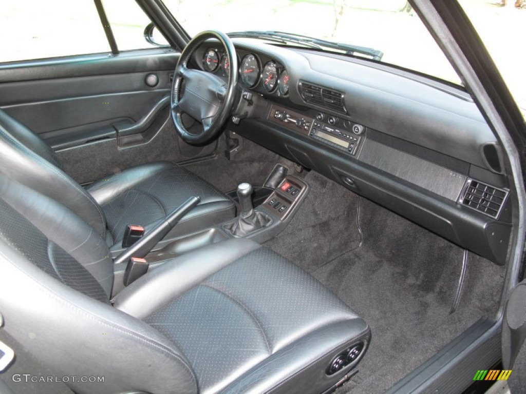 Black Interior 1996 Porsche 911 Turbo Photo #62734023