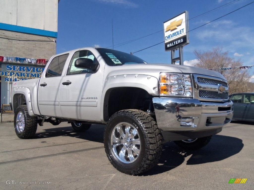 2012 Silverado 1500 LT Crew Cab 4x4 - Silver Ice Metallic / Ebony photo #4