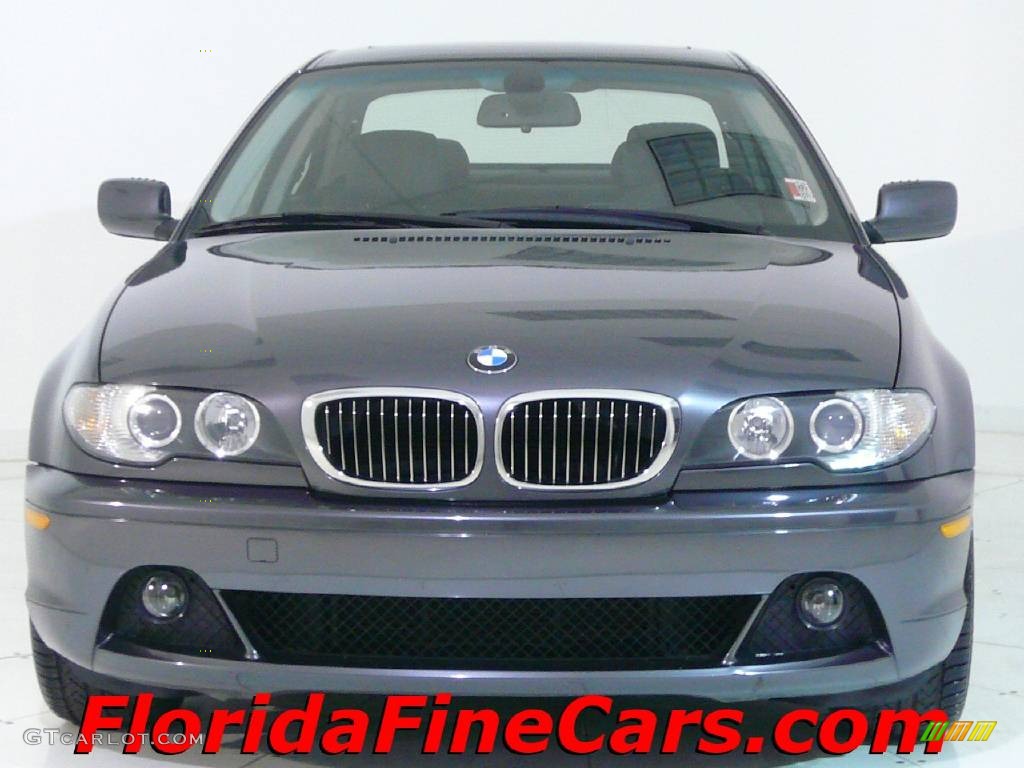 2005 3 Series 325i Coupe - Steel Blue Metallic / Black photo #5