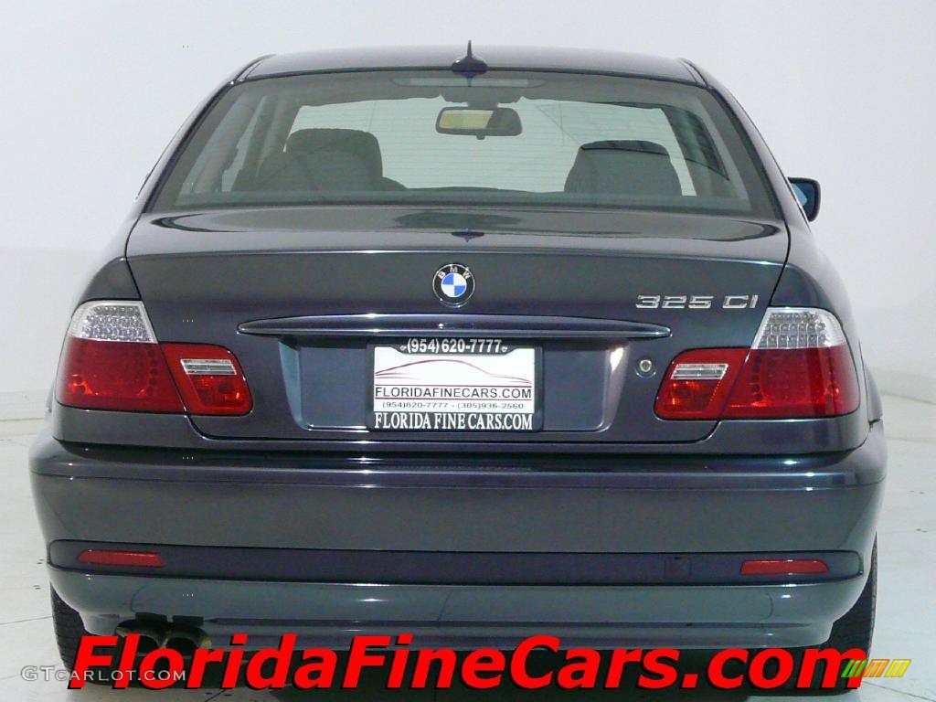 2005 3 Series 325i Coupe - Steel Blue Metallic / Black photo #6