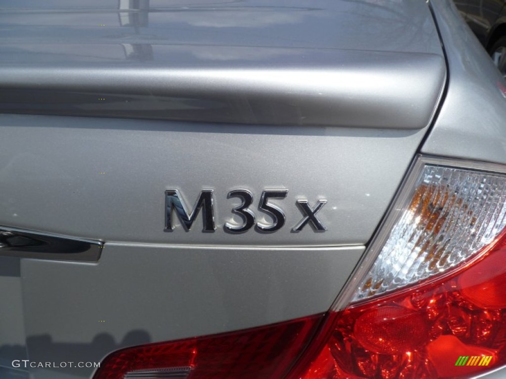 2008 M 35x AWD Sedan - Liquid Platinum Metallic / Graphite photo #4