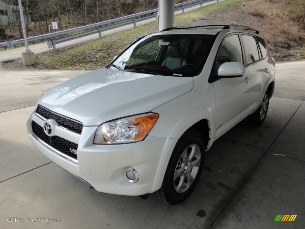 2012 RAV4 V6 Limited 4WD - Blizzard White Pearl / Ash photo #5