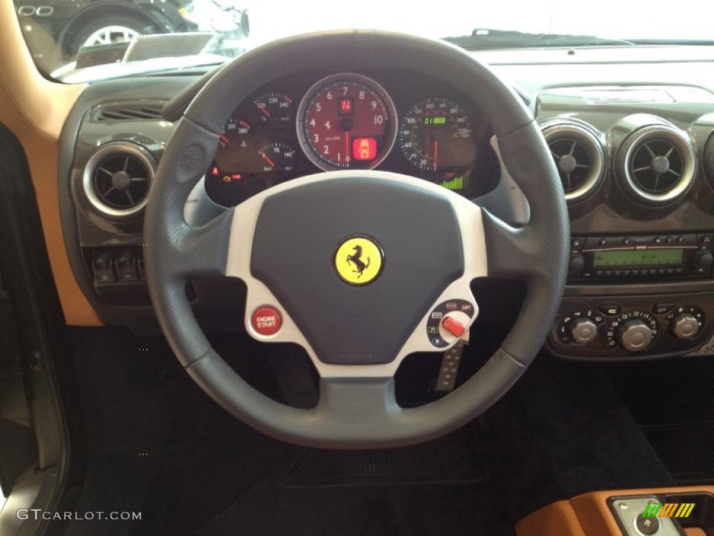 2007 Ferrari F430 Spider F1 Cuoio Steering Wheel Photo #62735845