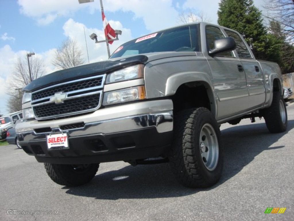 2006 Silverado 1500 Z71 Crew Cab 4x4 - Silver Birch Metallic / Dark Charcoal photo #1