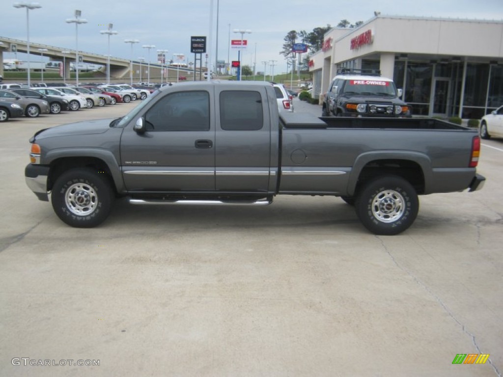 Storm Gray Metallic 2001 GMC Sierra 2500HD SL Extended Cab Exterior Photo #62736721