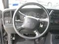 2001 GMC Sierra 2500HD Graphite Interior Steering Wheel Photo