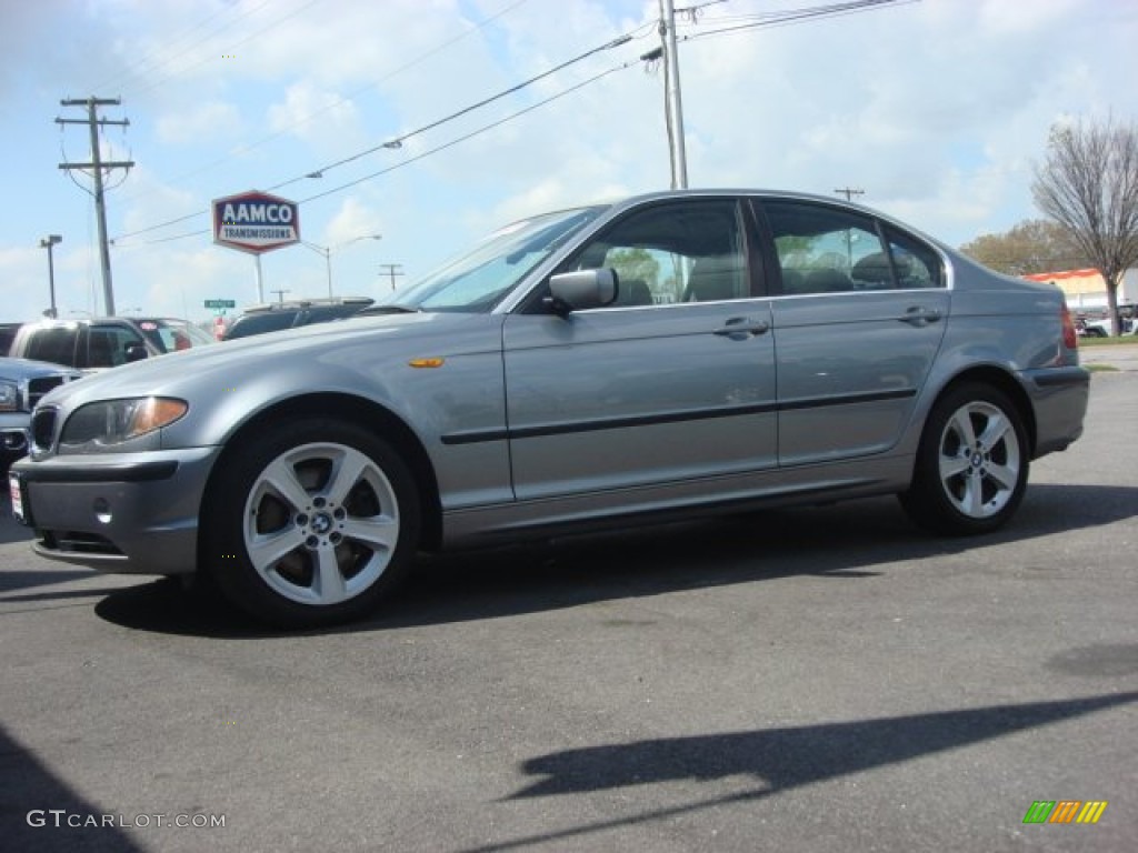 2004 3 Series 330xi Sedan - Silver Grey Metallic / Black photo #2