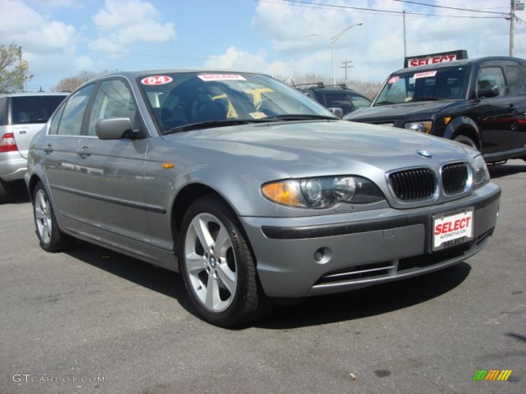 2004 3 Series 330xi Sedan - Silver Grey Metallic / Black photo #7