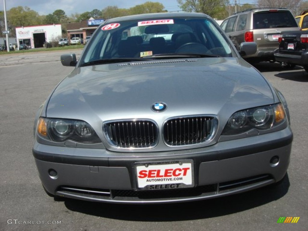 2004 3 Series 330xi Sedan - Silver Grey Metallic / Black photo #8