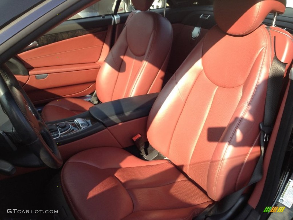 Red Interior 2007 Mercedes-Benz SL 550 Roadster Photo #62737843