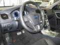 2012 Volvo S60 R-Design Off Black Interior Steering Wheel Photo