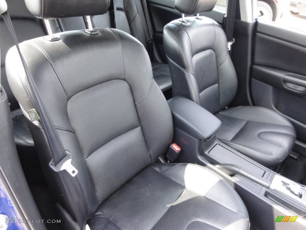 Black Interior 2008 Mazda MAZDA3 s Grand Touring Hatchback Photo #62740099