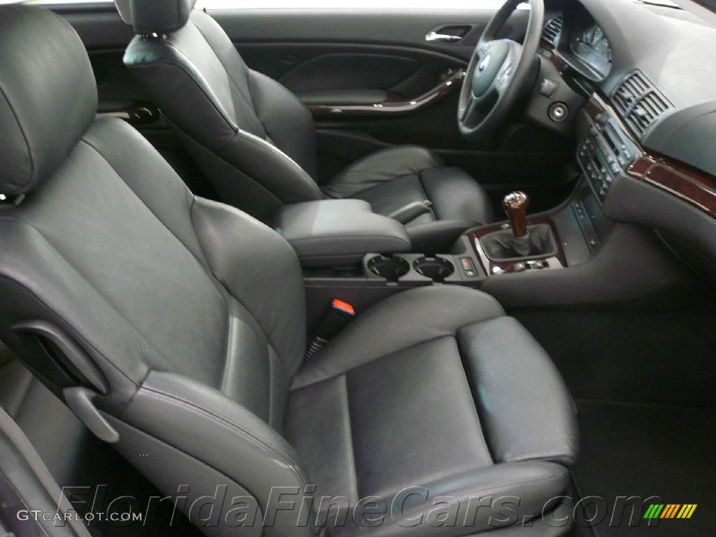 2005 3 Series 325i Coupe - Steel Blue Metallic / Black photo #13