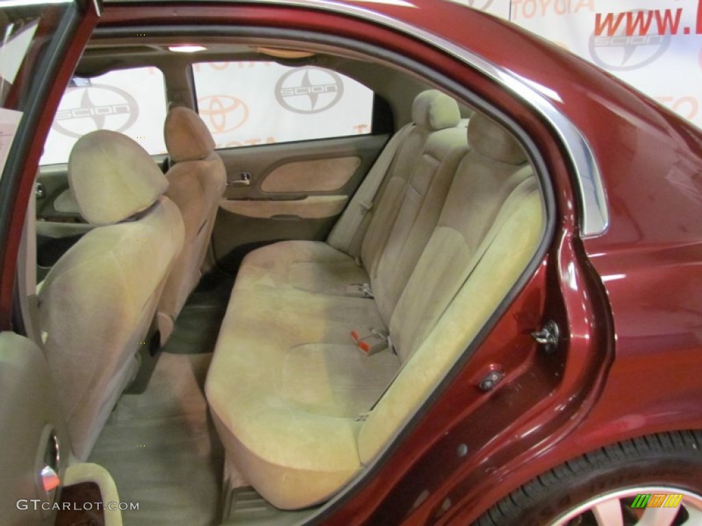 2002 Sonata GLS V6 - Ruby Red / Beige photo #9