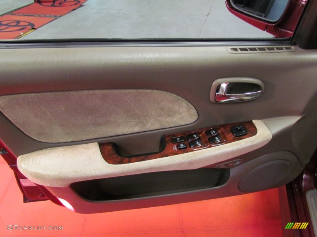 2002 Sonata GLS V6 - Ruby Red / Beige photo #12