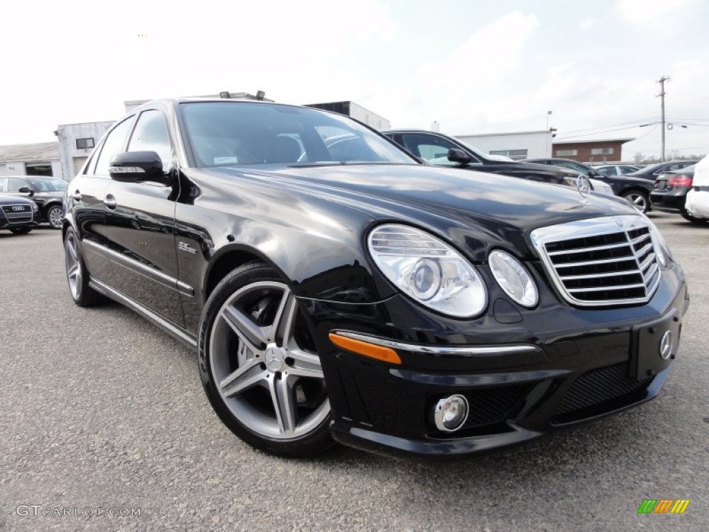 2008 E 63 AMG Sedan - Black / Black photo #1