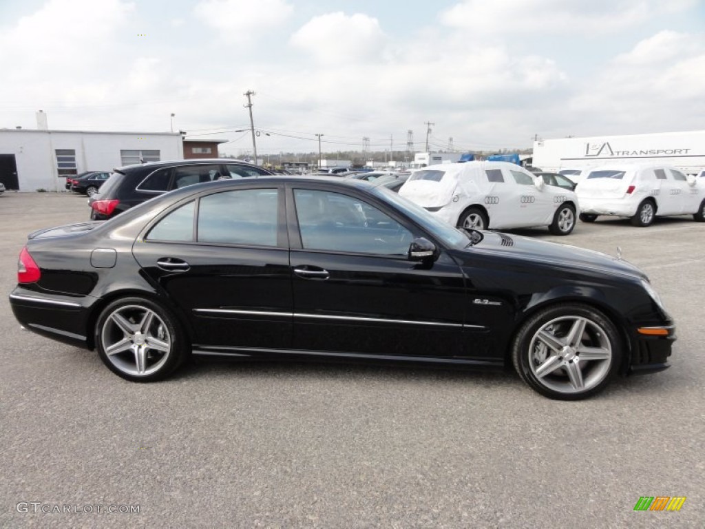 Black 2008 Mercedes-Benz E 63 AMG Sedan Exterior Photo #62742850