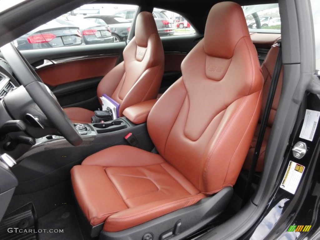 Black/Tuscan Brown Silk Nappa Leather Interior 2011 Audi S5 4.2 FSI quattro Coupe Photo #62743441